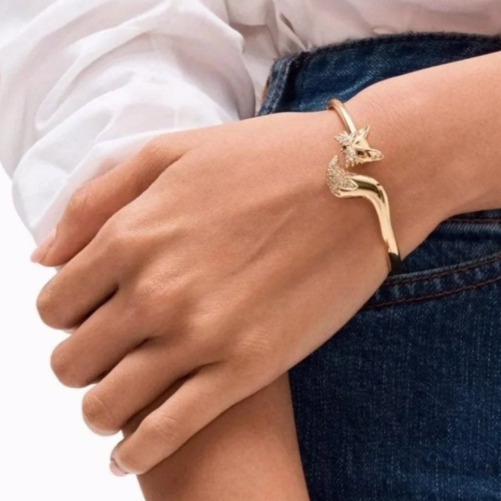 NWT KATE SPADE SO FOXY GOLD FOX BRACELET - Picture 5 of 5
